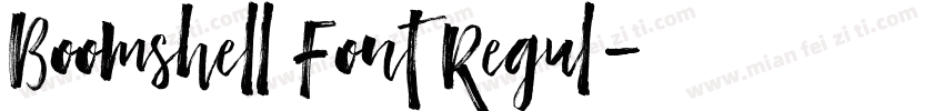 Boomshell Font Regul字体转换